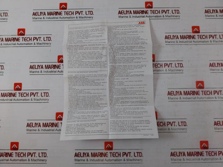 Abb Mccb A1A 125 Case Circuit Breaker Kit En/Iec 60947-2 550 Vac/250 Vdc 50-60Hz