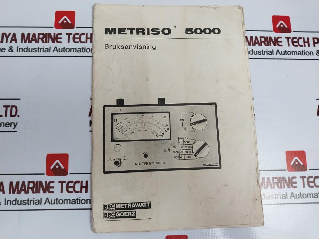 Abb Metrawatt Metriso 5000 Insulation Tester 0-5000v