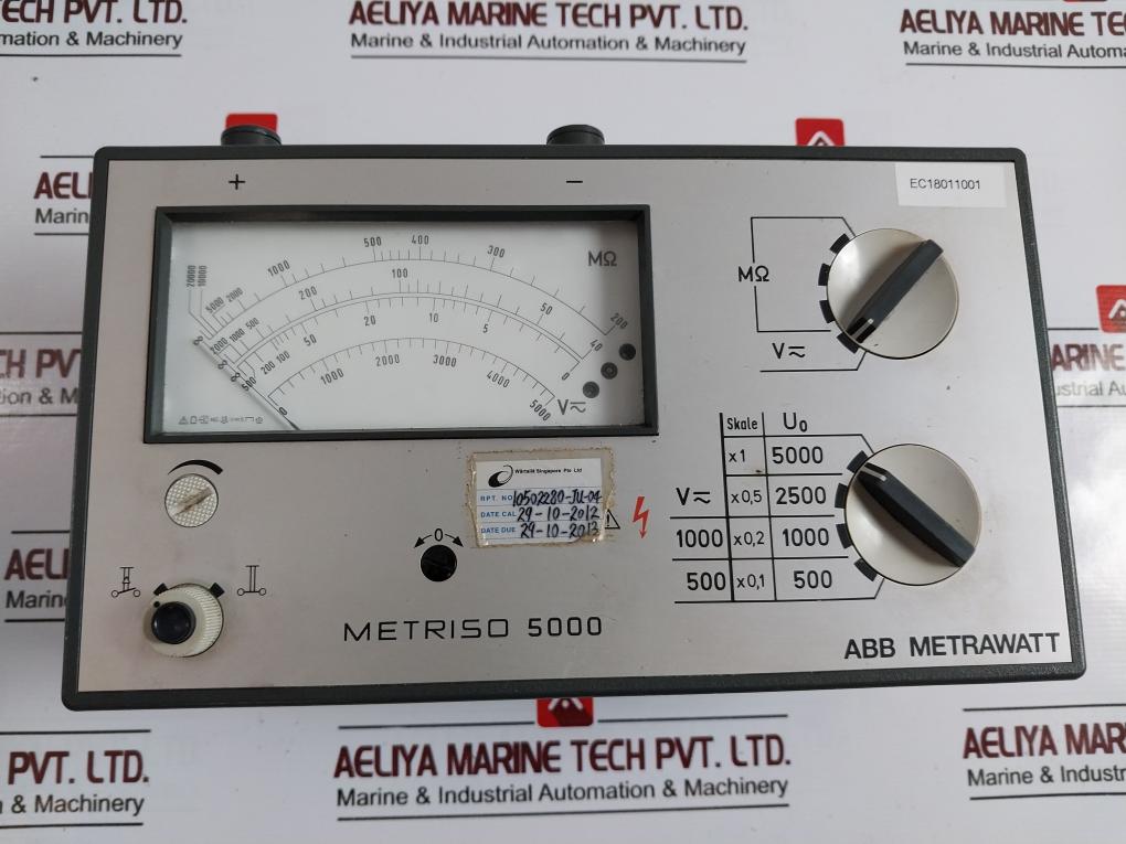 Abb Metrawatt Metriso 5000 Insulation Tester 0-5000v