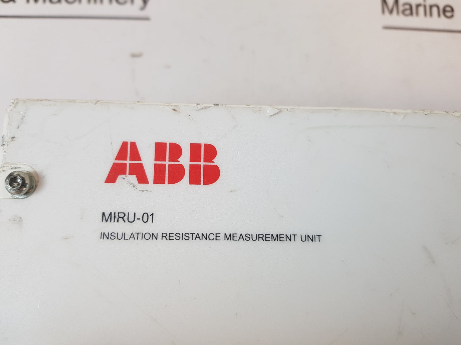 ABB MIRU-01 Insulation Resistance Measurement Unit 3AXD50000033270 (Not Working)