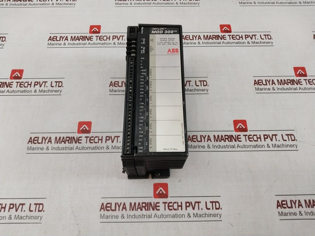 Abb Mod 300 Current Source Analog I/O Module 0.25A 50Ma Pt 6231Bp10910