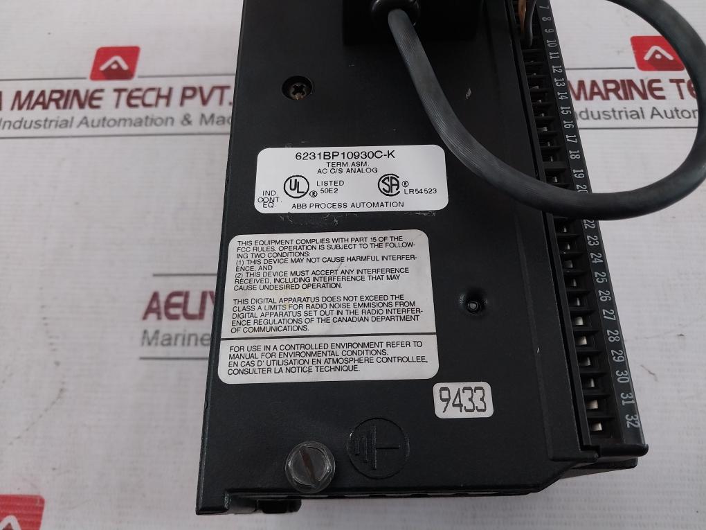 Abb Mod 300 Current Source Analog I/O Module 0.25A 50Ma Pt Ic660Bsm021C