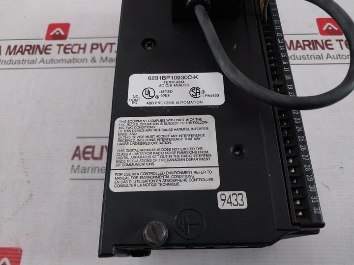 Abb Mod 300 Current Source Analog I/O Module 0.25A 50Ma Pt Ic660Bsm021C
