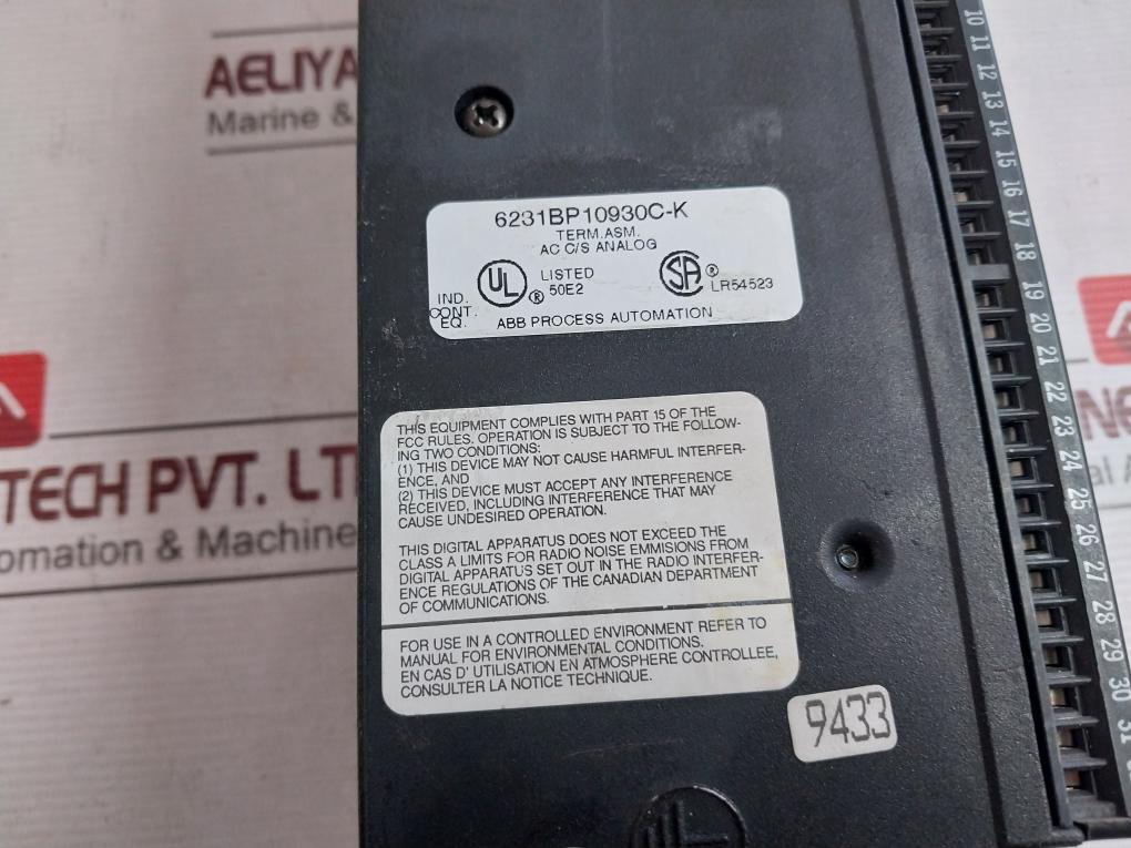 Abb Mod 300 Distributed Control System (Dcs) 15V 50/60Hz 125Vdc 25A Max.