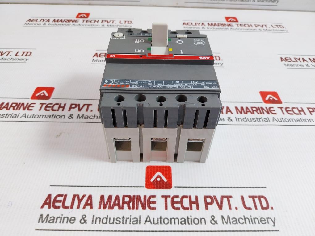 Abb Moulded Case Circuit Breaker 3P 690V 50-60Hz Part No S2X 100 R63 3P F Fc