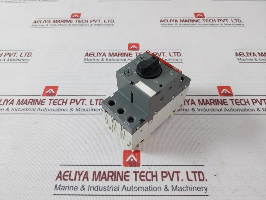Abb Ms116-1.6 Motor Protection Circuit Breaker A001546 50/60Hz 1,6 Amps 600V Ac