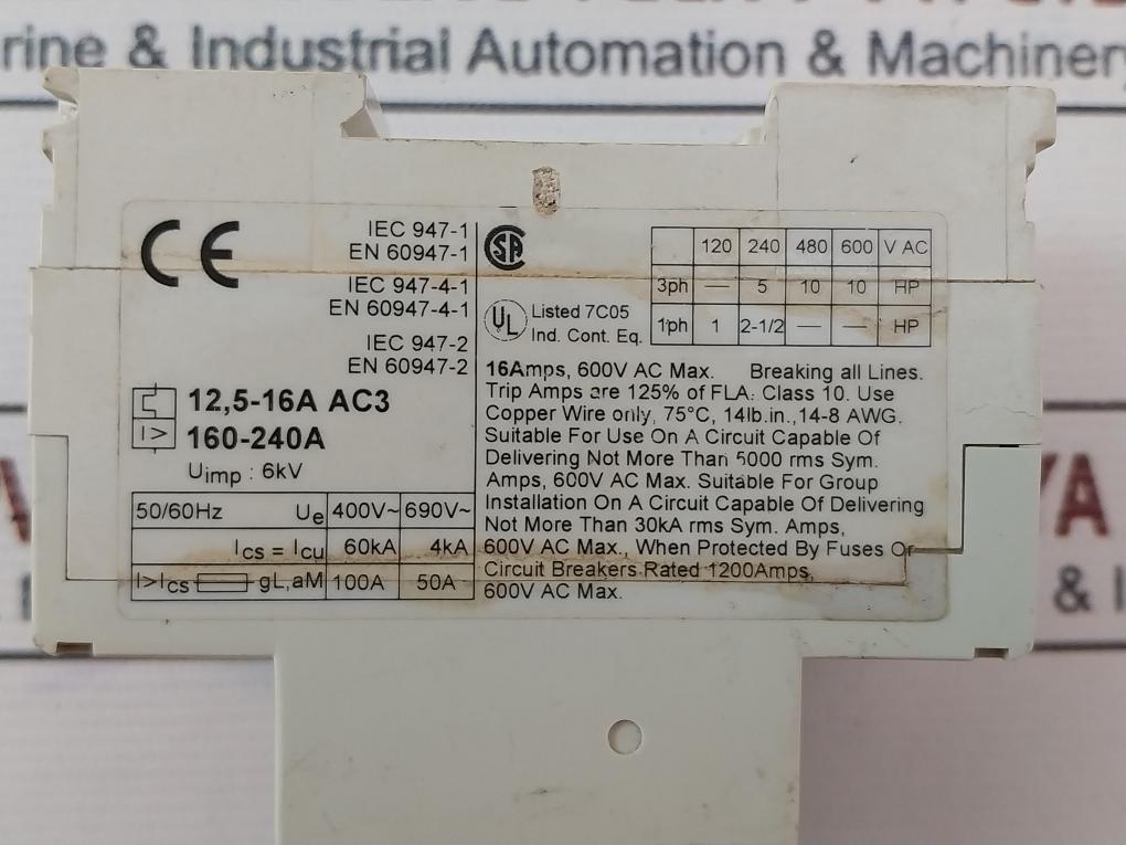 Abb Ms325 Motor Protection Circuit Breaker 690V~
