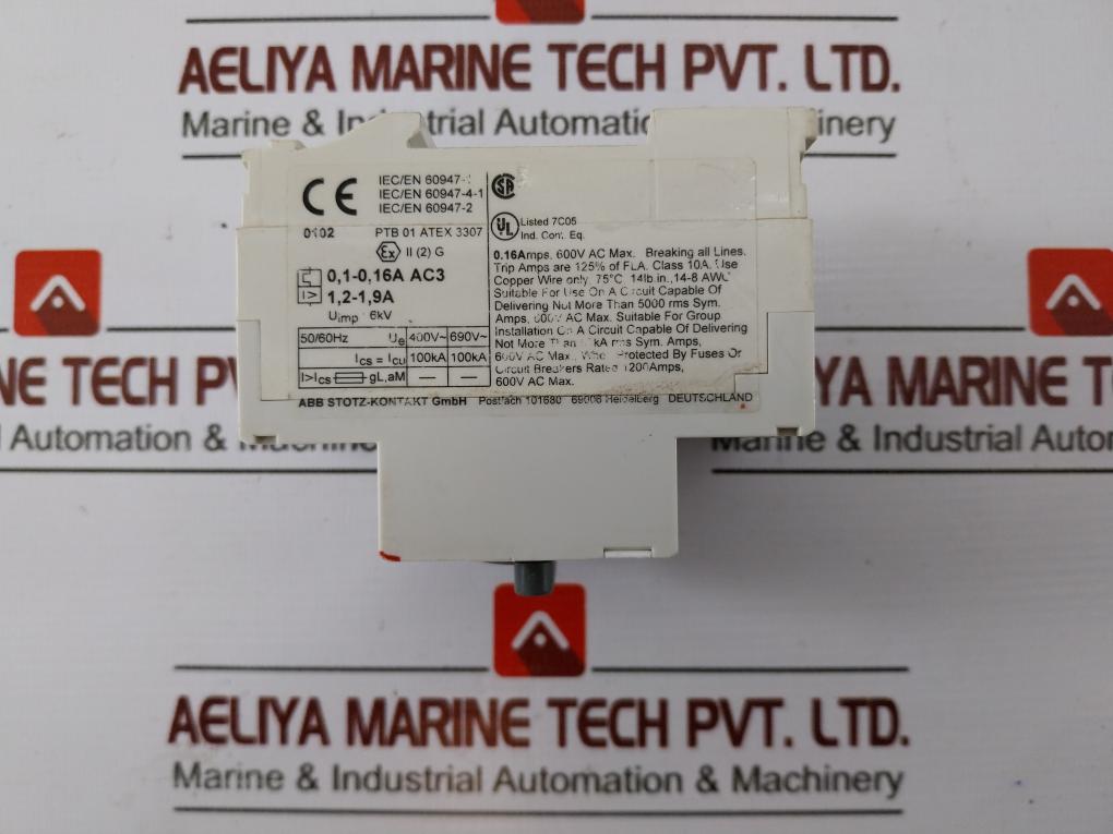 ABB MS325 Stotz-kontakt GMBH Motor Starter 0.10-0.16 A 690 V~