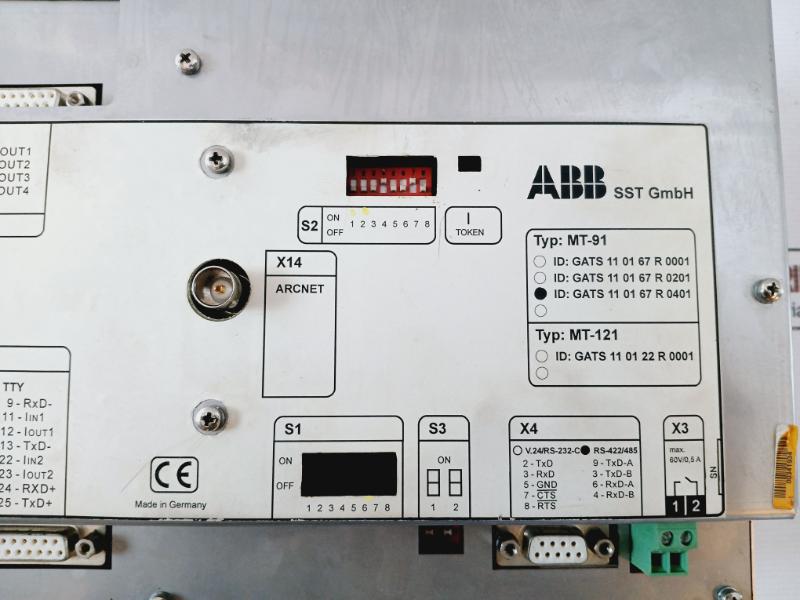 Abb Mt-91-arc Fp A Operator Panel V.24/Rs-232-c 14-0V 60V/0,5A (Not Working)
