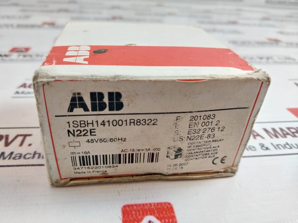 Abb N22E-83 Contactor Relay 16A 690V