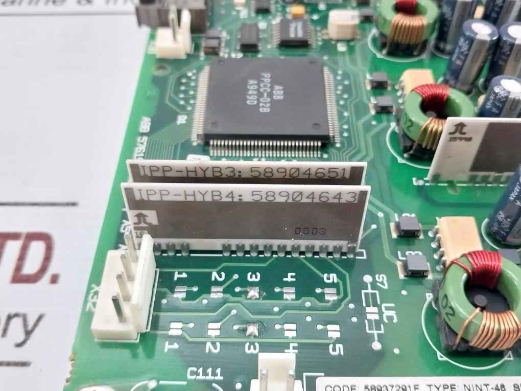 Abb Nint-46 Inverter Interface Power Board 58937291F 94V-0