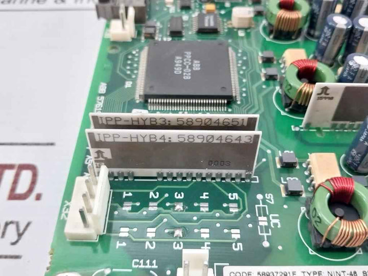 Abb Nint-46 Inverter Interface Power Board 58937291F 94V-0
