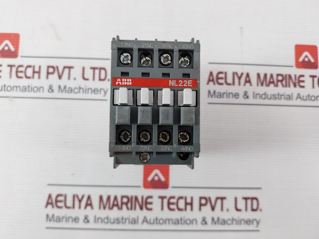 Abb Nl22E Contactor Relay 600Vac Max Awg 12-16 Cu