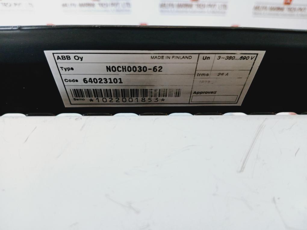 Abb Noch0030-62 Du/Dt Filter 28A Ip22