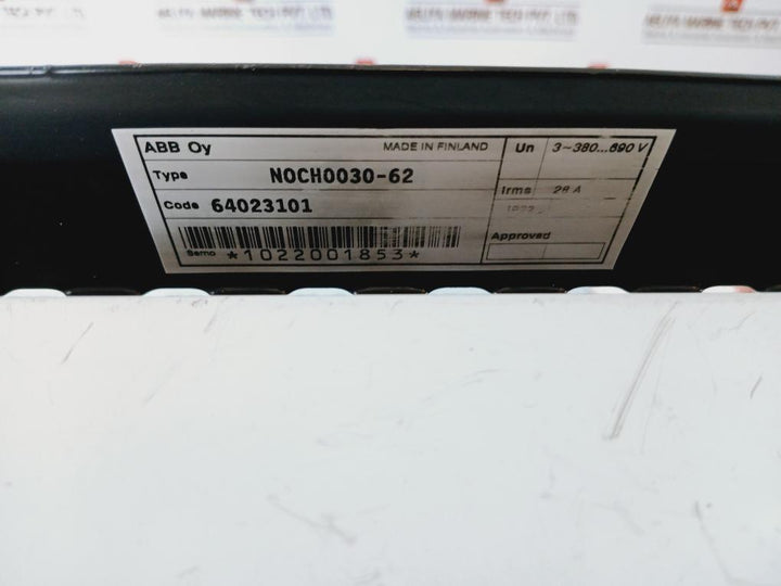 Abb Noch0030-62 Du/Dt Filter 28A Ip22