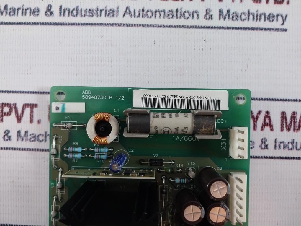 Abb Npow-62C Power Supply Board