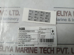 Abb Oa3G01 Auxiliary Contact Nema A600-r300 690V 18-14 Awg 10A 600Vac