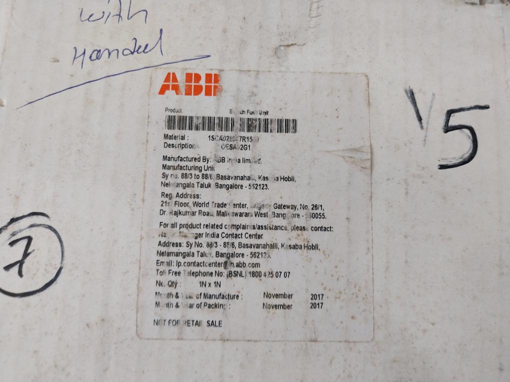 ABB OESA 32G1 Switch Fuse Unit