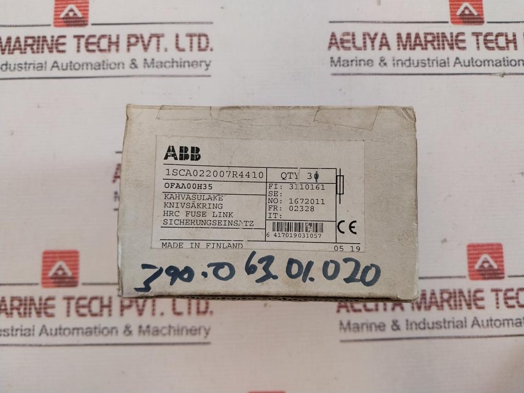 Abb Ofaa 00H Hrc Fuse Link 35A 690V~ 1Sca022007R4410