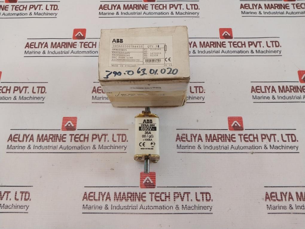 Abb Ofaa 00H Hrc Fuse Link 35A 690V~ 1Sca022007R4410