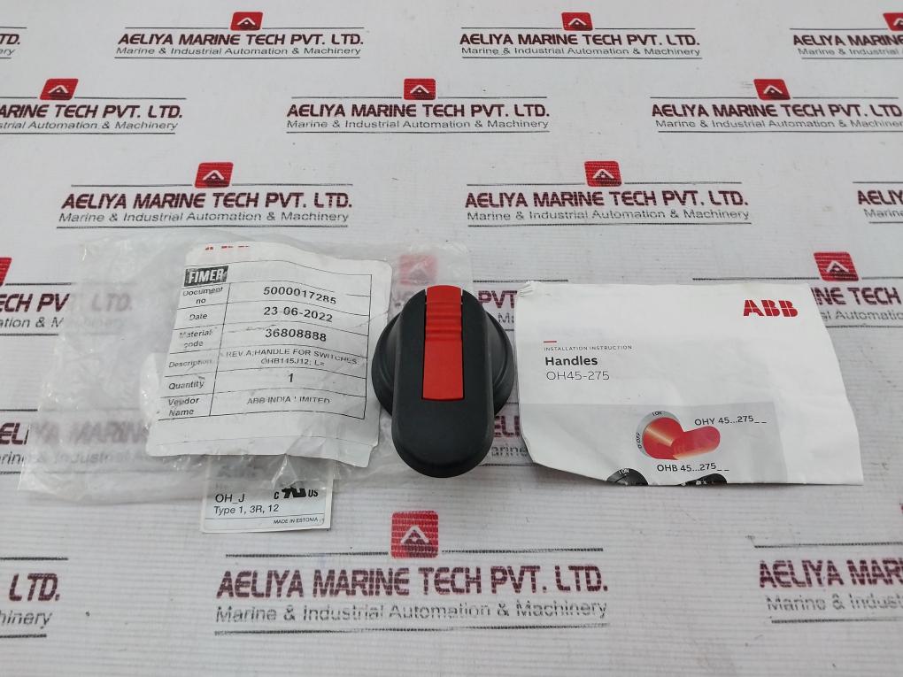 Abb Ohb145J12 Handle For Switches 1, 3R, 12 1Sca022381R2110
