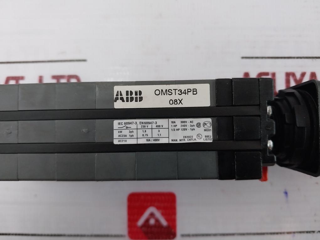 Abb Omst34Pb Multistep Rotary Cam Switch E63822 10A 300V-ac 400V
