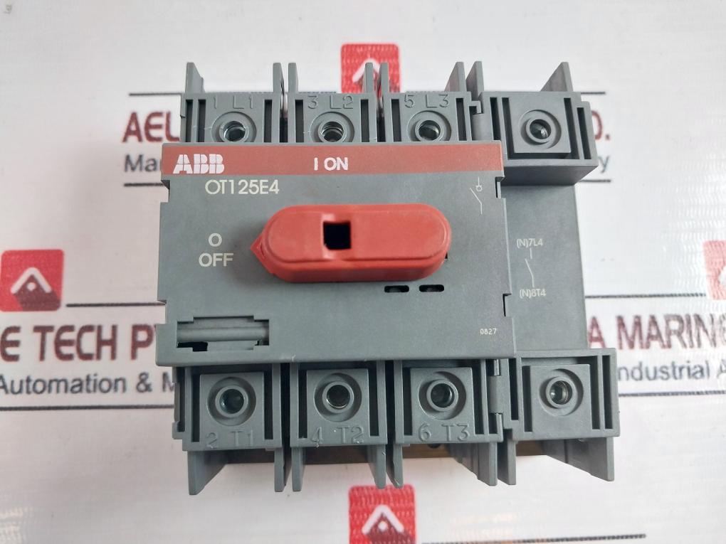 Abb Ot125E4 General Purpose Switch 600Vac 100A