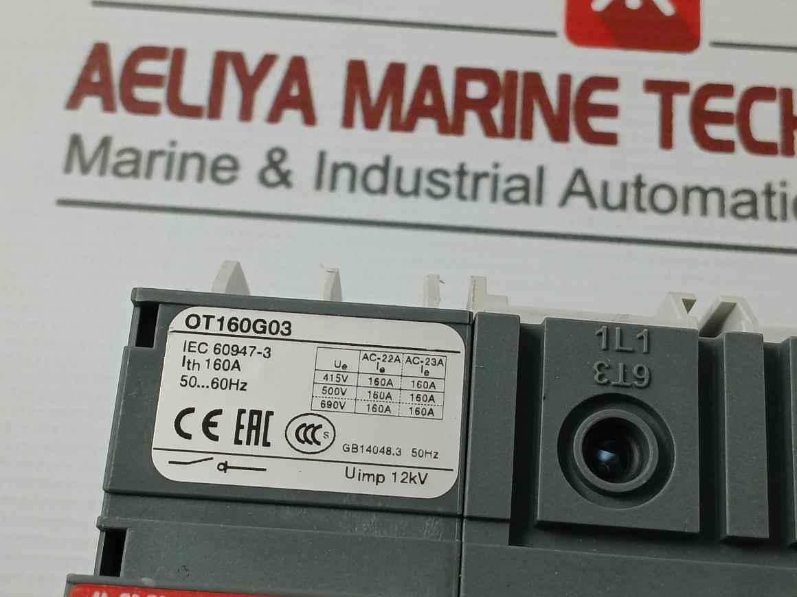 Abb Ot160G03 General Purpose Switch 50-60Hz