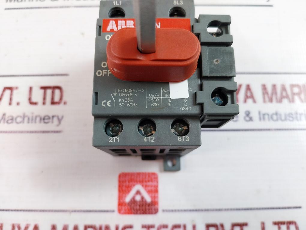 Abb Ot16E3 Disconnect Switch With Auxiliary Contact Oa1G10 25A