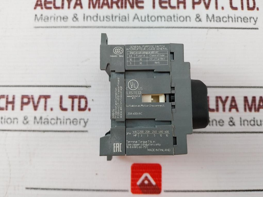 Abb Ot16F3 Switch Disconnector 25A