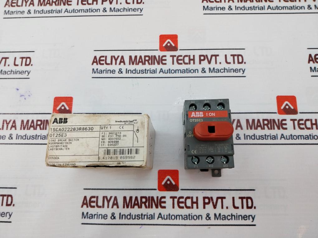 Abb Ot25E3 Load Break Switch 25A 600Vac