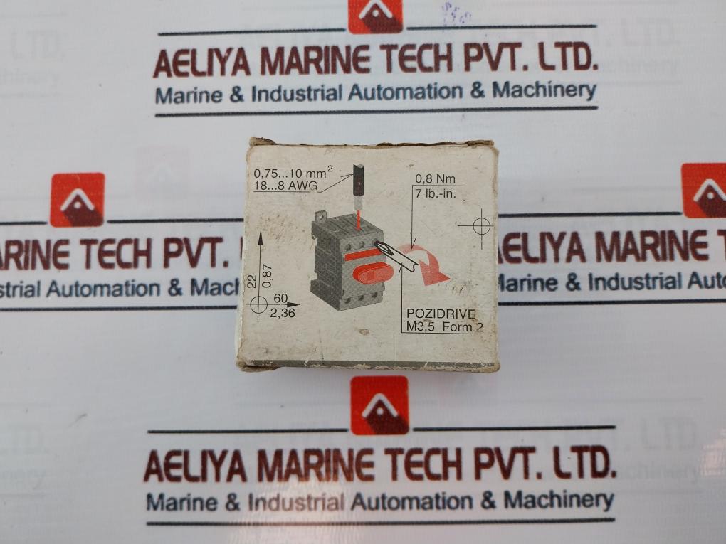 Abb Ot25E3 Load Break Switch 25A 600Vac Iec 60947-3