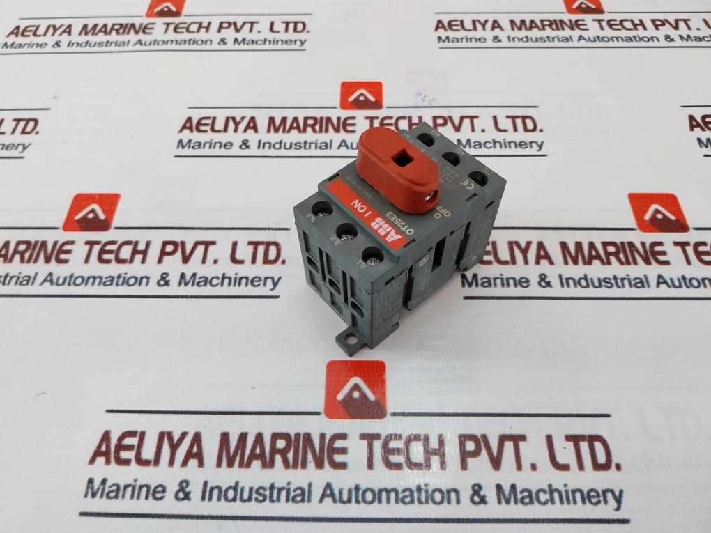 Abb Ot25E3 Load Break Switch 25A 600Vac Iec 60947-3