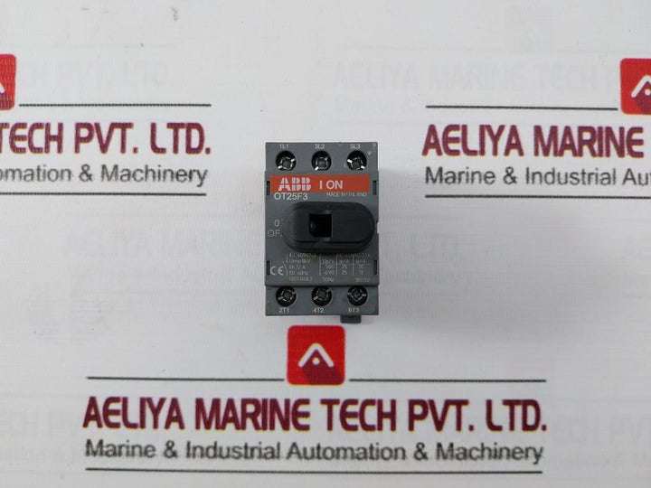 Abb Ot25F3 Disconnect Switch 50-60Hz 32A 60-75°C