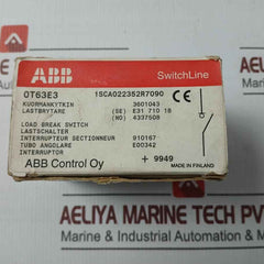 Abb Ot63E3 Load Break Switch 600 Vac 80A 50-60Hz 1Sca022352R7090