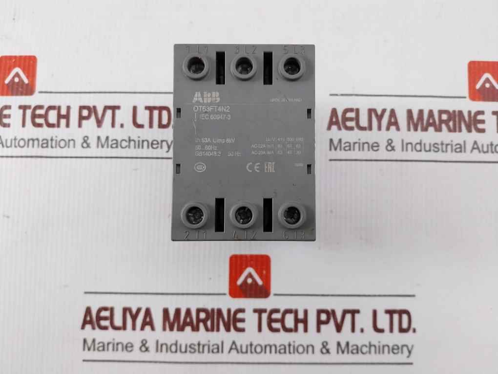Abb Ot63ft4n2 Disconnect Switch