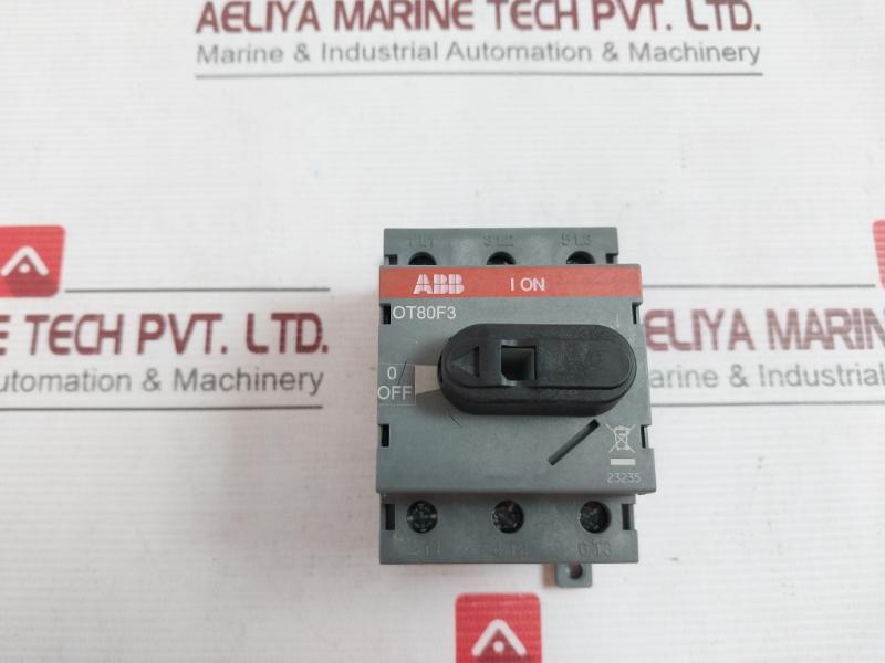Abb Ot80F3 3-phase Switch Disconnector 1Sca105798R1001 80A 8Kv 50-60Hz 600Vac