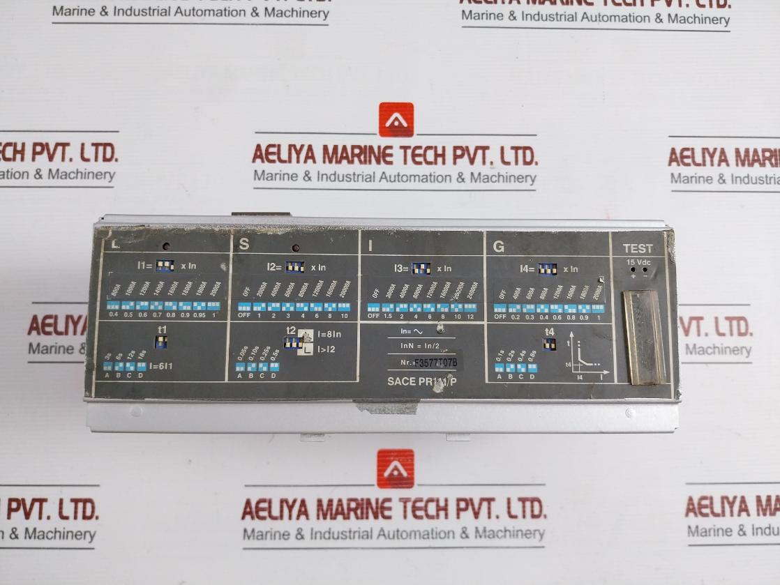 Abb Overcurrent Release Protection Unit 15 Vdc Part No: Sace Pr111/P