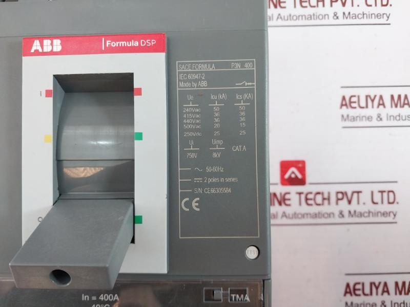 Abb P3N 400 Circuit Breaker Ce36304993 Adl24052071998 006010