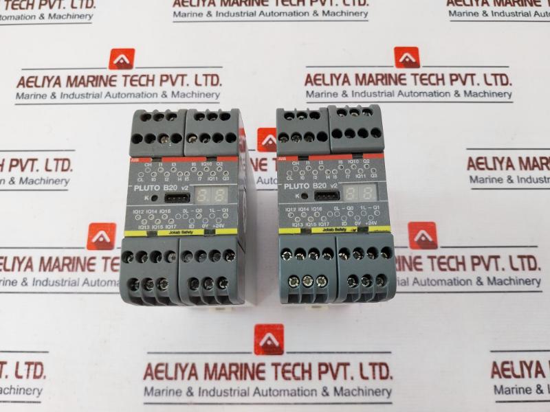 Abb Pluto B20 V2 Programmable Safety Controller 17-12822, 24 Vdc 5a