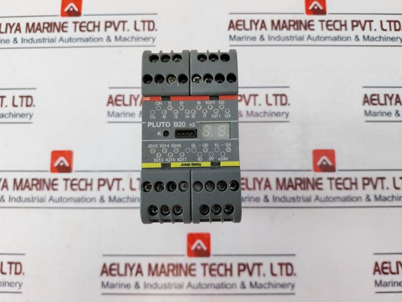 Abb Pluto B20 V2 Programmable Safety Controller 17-12822, 24 Vdc 5a