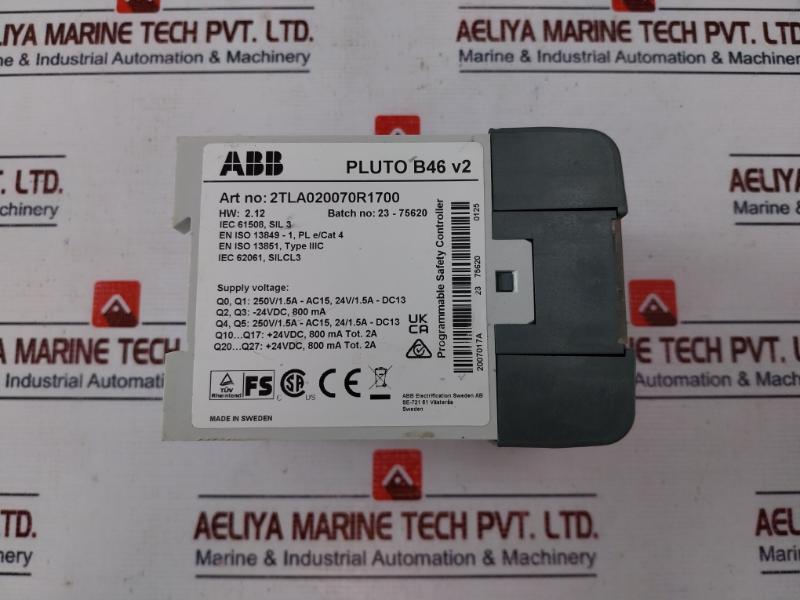 Abb Pluto B46 V2 Programmable Safety Controller 2tla020070r1700