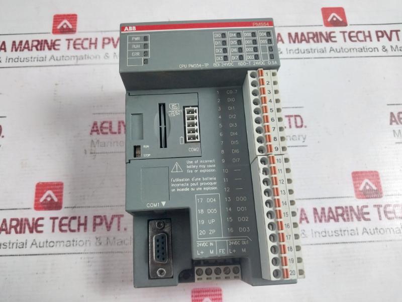 Abb Pm554-tp Central Processing Unit 8Di 24Vdc 128Kb 6Do-t 240Vac 0.5A