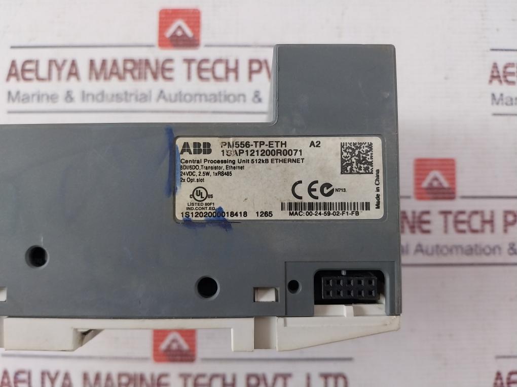 Abb Pm556-tp-eth Programmable Logic Controller 1Sap121200R0071 24Vdc