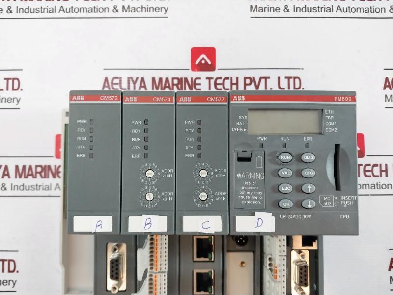 Abb Pm590-eth D8 Cpu, 2Mb Ethernet, 24Vdc, Central Processing Unit