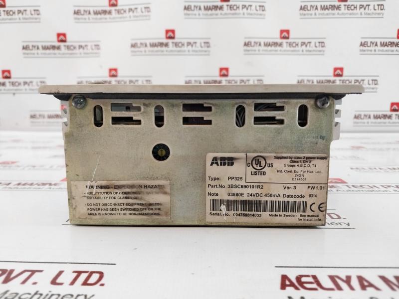 Abb Pp325 Process Panel 3Bsc690101R2 03860E 24Vdc 450Ma E174567