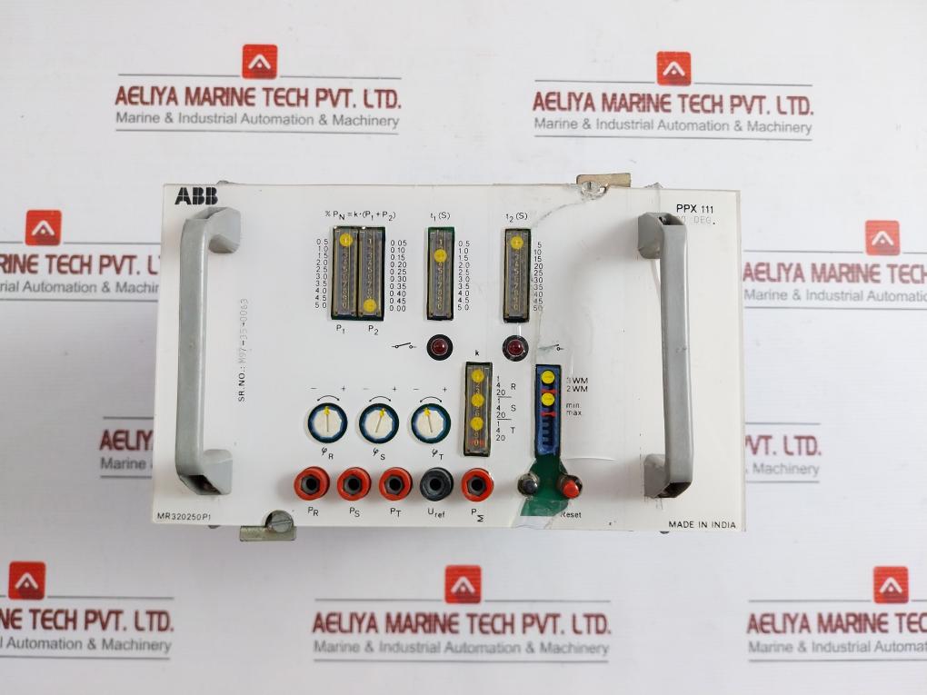 Ppx 111 Abb Voltage Loss Relay Assy 90 Deg