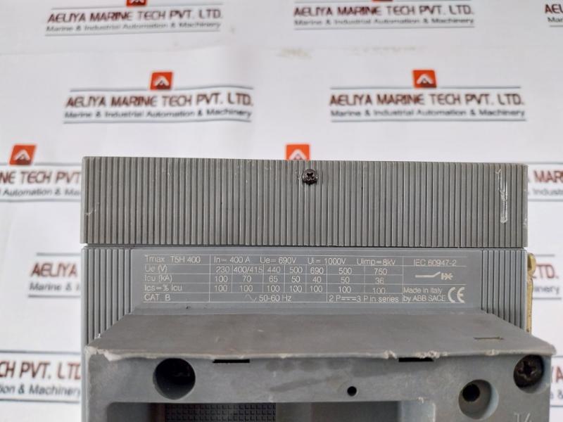 Abb Pr221ds Low Voltage Moulded Case Circuit Breaker Tmax T5h 400a 690v 1000v