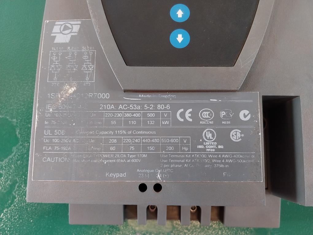 ABB PST210-600-70 Soft Starter 1SFA894012R7000 100-250V