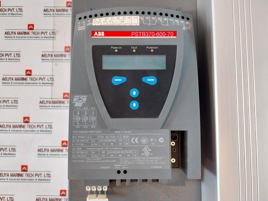Abb Pstb370-600-70 1Sfa894015R7000 Soft Starter 120-370A 50/60Hz